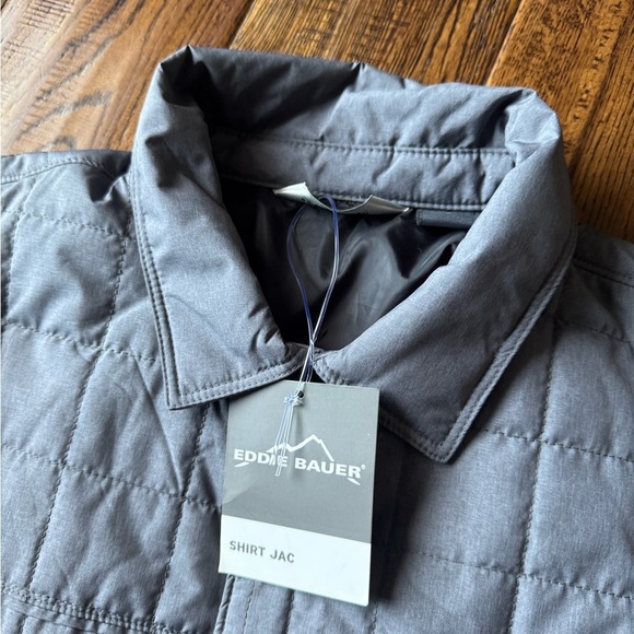 Eddie Bauer Charcoal Grey Heather Shirt Jacket - Picture 6 of 10